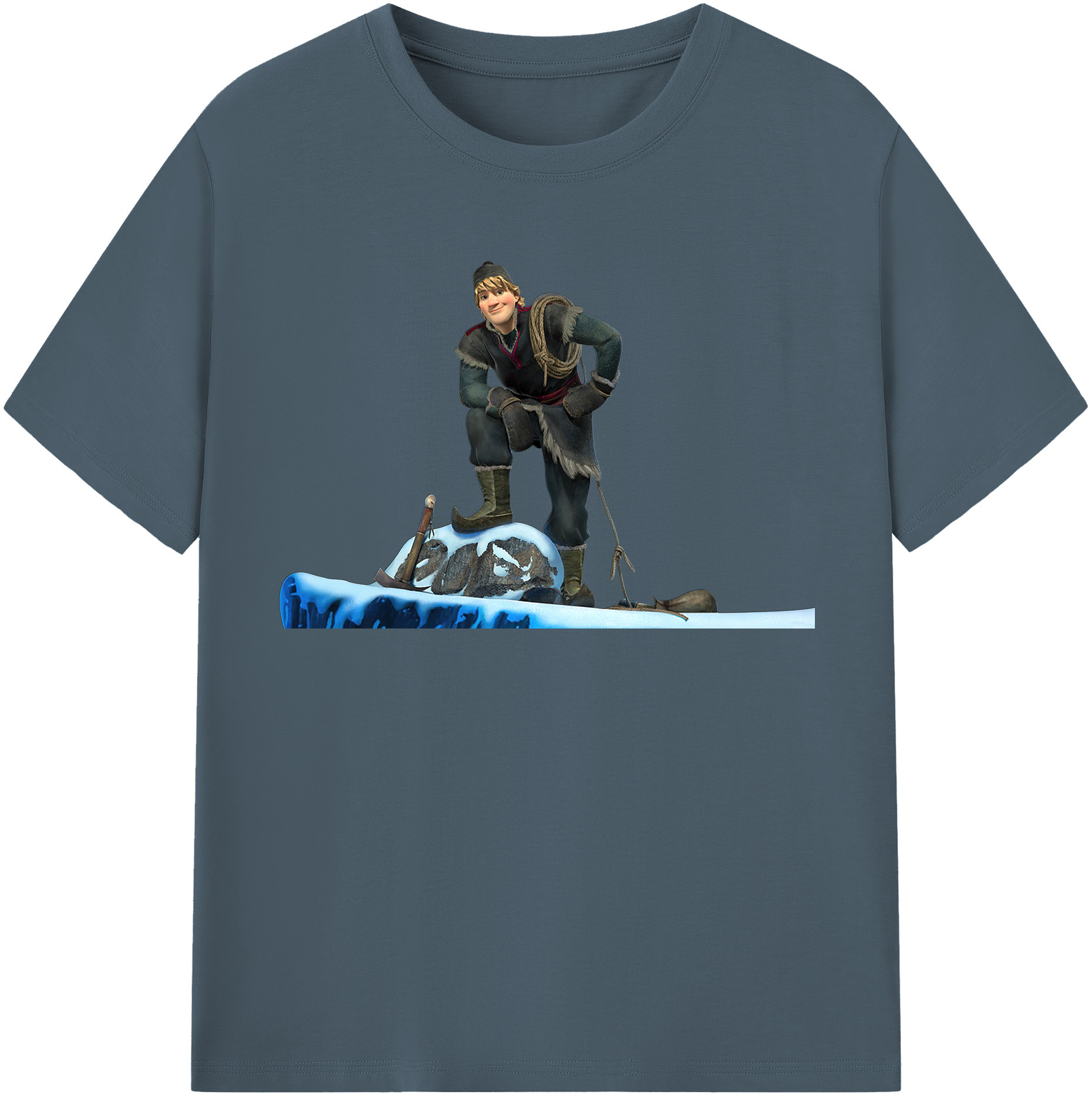 （画像用） アナと雪の女王 アンナ エルサ Frozen Anna Elsa 綿100％半袖Tシャツ（フロントプリント）